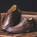 Men Non Slip Soft Sole Casual Leather Hand Sewn Boots