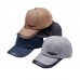 Menico Men Wool Felt Casual All  match Adjustable Outdoor Sunshade Peaked Caps Baseball Caps