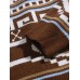 Mens Tribal Print Ethnic Style Knitted Round Neck Loose Casual Pullover Sweater