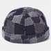 Men Casual Landlord Caps Skull Caps Patchwork Cowboy Denim Hat