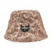 Jassy Men’s Cotton Polyester Outdoor Casual Leopard Jacquard Tie Dye Bucket Hat Street Sun Hat