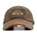 Menico Men Cotton Sanding Open Thread Stitching Outdoor Adjustable Sunshade Baseball Cap