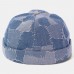 Men Casual Landlord Caps Skull Caps Patchwork Cowboy Denim Hat