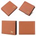 Men Horizontal Wallet Multifunctional Business Tri  fold Card Holder  Brown