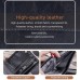 Baellerry Men Short Vintage Multi  Card Wallet Vertical Buckle Zip Wallet  Black Vertical