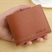 DEABOLAR Large  capacity Multi  card Men Short PU Leather Wallet  Brown