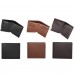 DEABOLAR Multifunctional Men Short PU Leather Wallet Multi  Card Coin Purse  Dark Brown