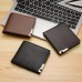 DEABOLAR Multifunctional Men Short PU Leather Wallet Multi  Card Coin Purse  Light Coffee