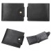 DEABOLAR Large  capacity Multi  card Slot PU Soft Leather Retro Short Wallet  Black