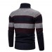 Mens Winter Knitted Cardigan Stand Collar Coat Sweater Knitwear Thick Jacket Cardigan Outwear