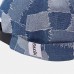 Men Casual Landlord Caps Skull Caps Patchwork Cowboy Denim Hat